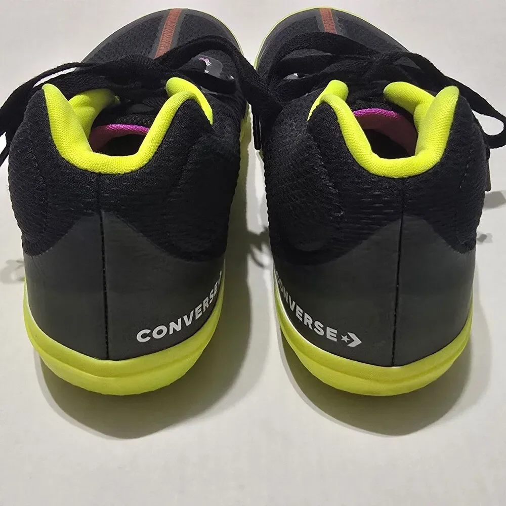 Converse Men's 6.5 Sneakers All Star BB Evo Mid Hi-Vis Collection Shoes - Black